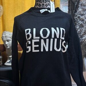 Blond Genius Black Crew Neck Sweater